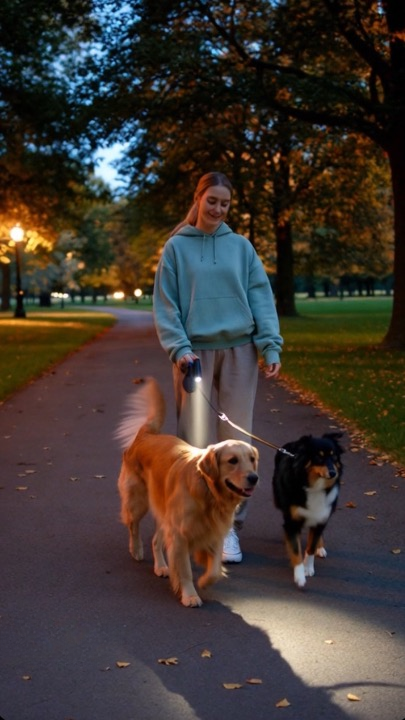 Dual Retractable Dog Leash