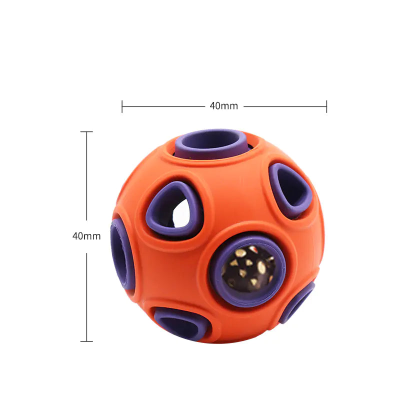 Glow-in-the-Dark Dog Toy Ball for Chewing with sound (Medium/Large)