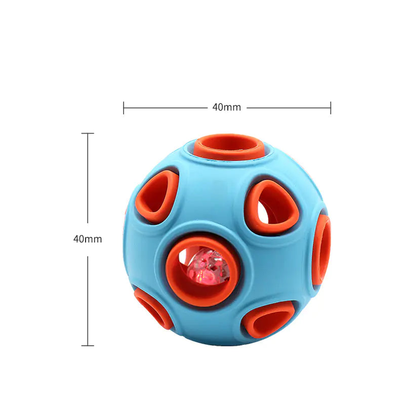 Glow-in-the-Dark Dog Toy Ball for Chewing with sound (Medium/Large)