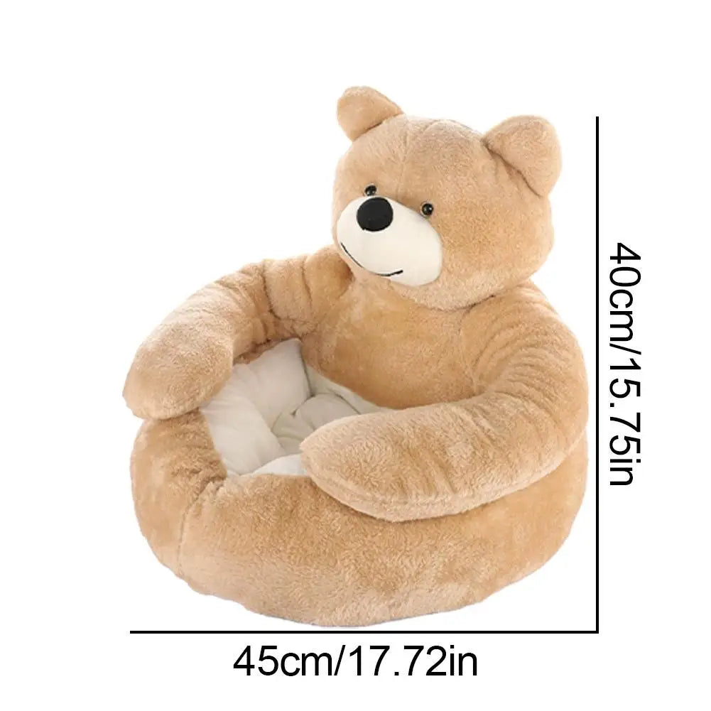Cute Bear hug dog bed