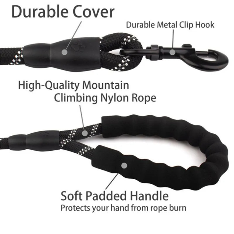 Reflective Dog Leash With extra durability