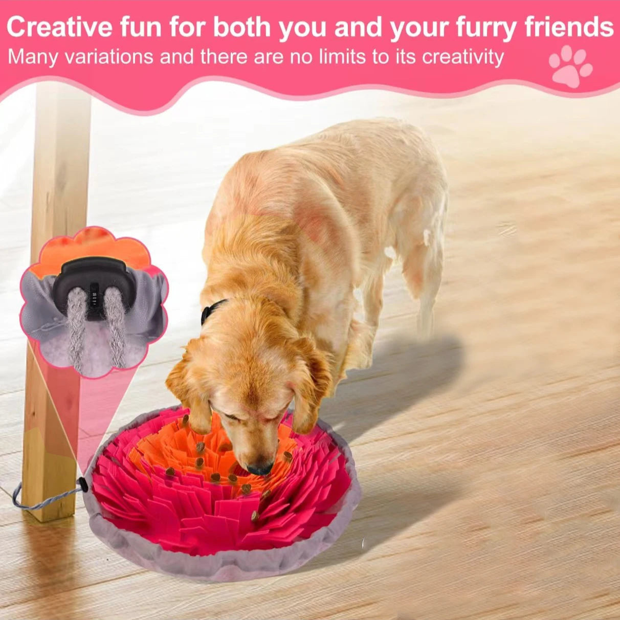 Pet sniffing feeder
