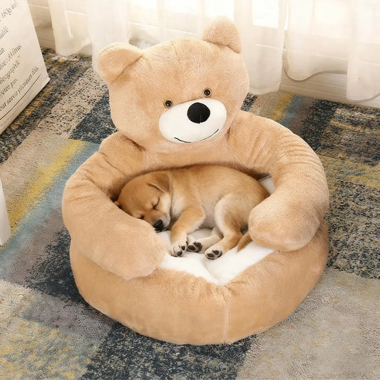 Cute Bear hug dog bed