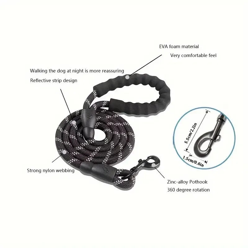 Reflective Dog Leash With extra durability