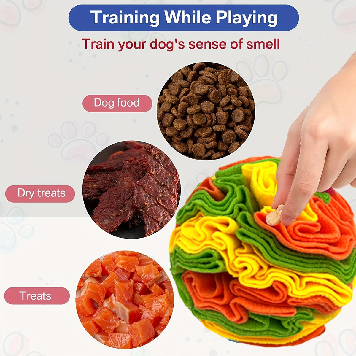 Scented dog toy ball