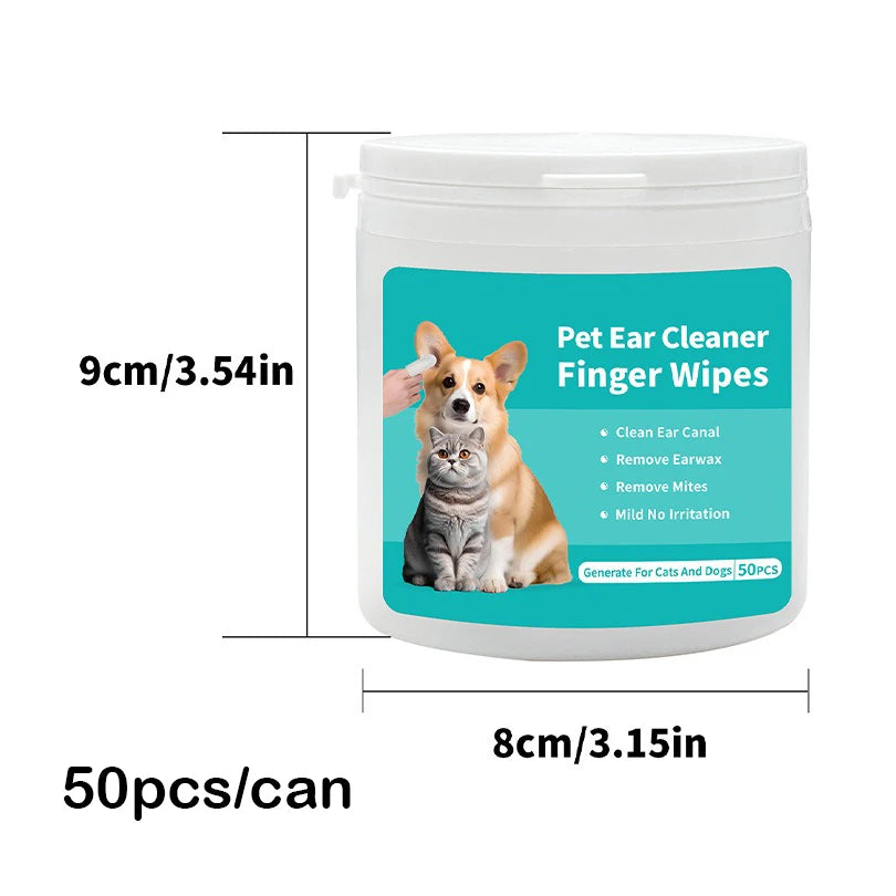 Pet ear cleaning wipes