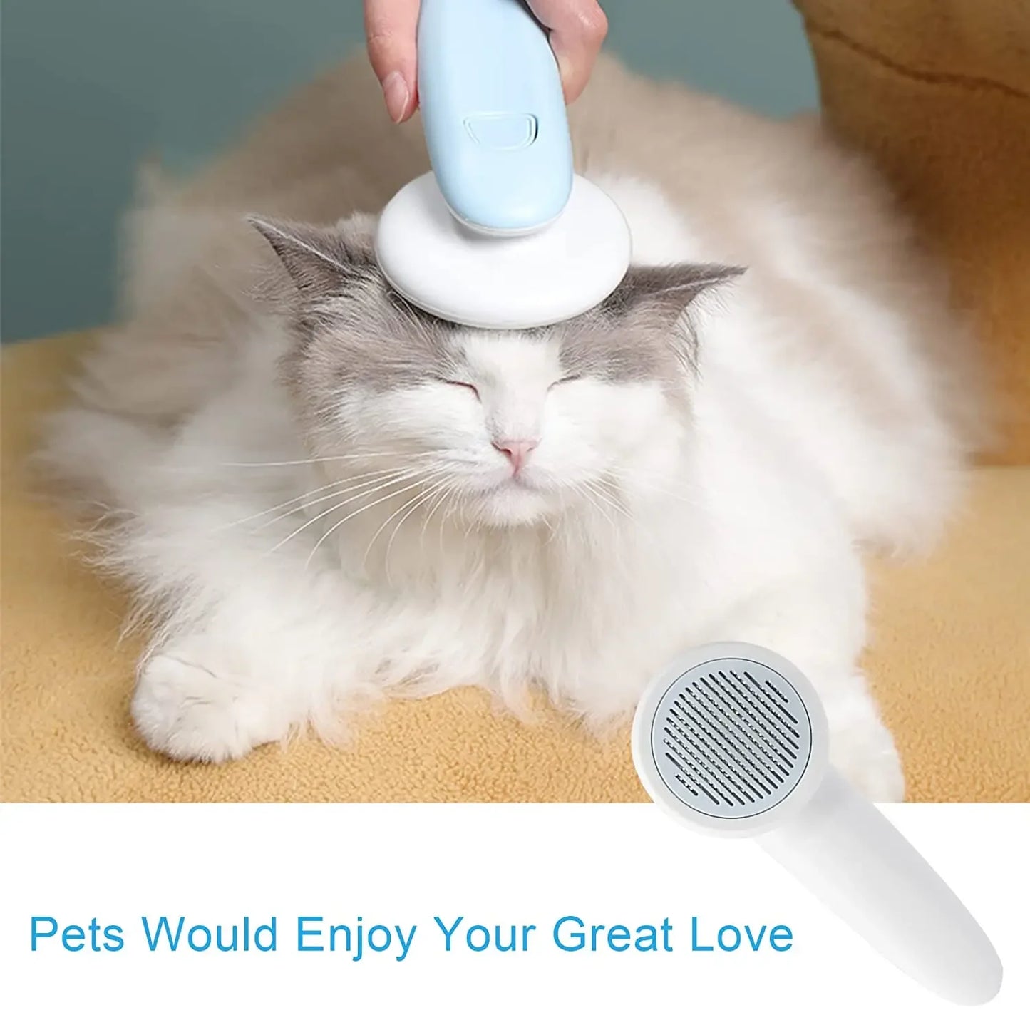 Electric pet hair comb