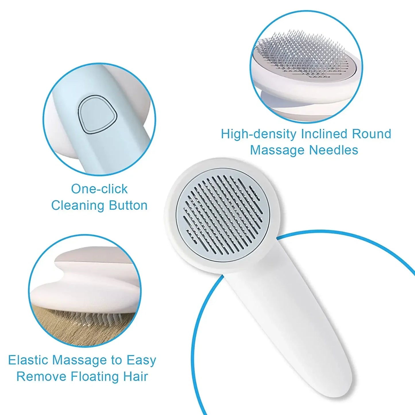 Electric pet hair comb