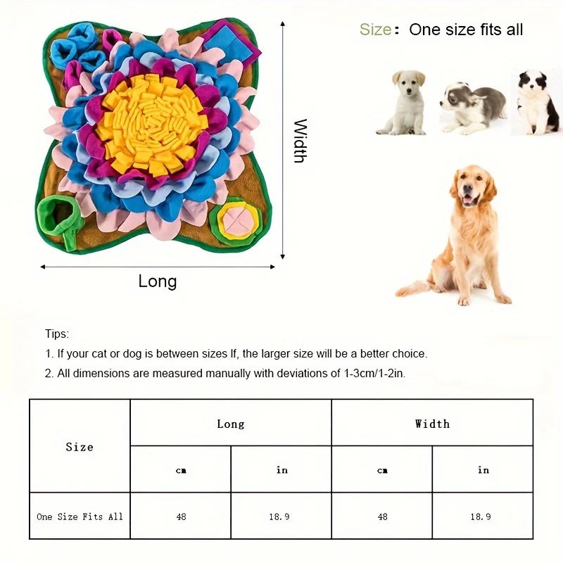 Stress relief scented dog training mat