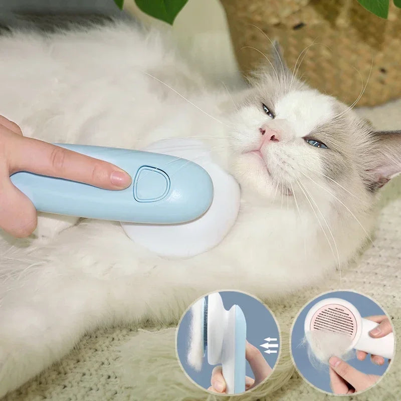 Electric pet hair comb
