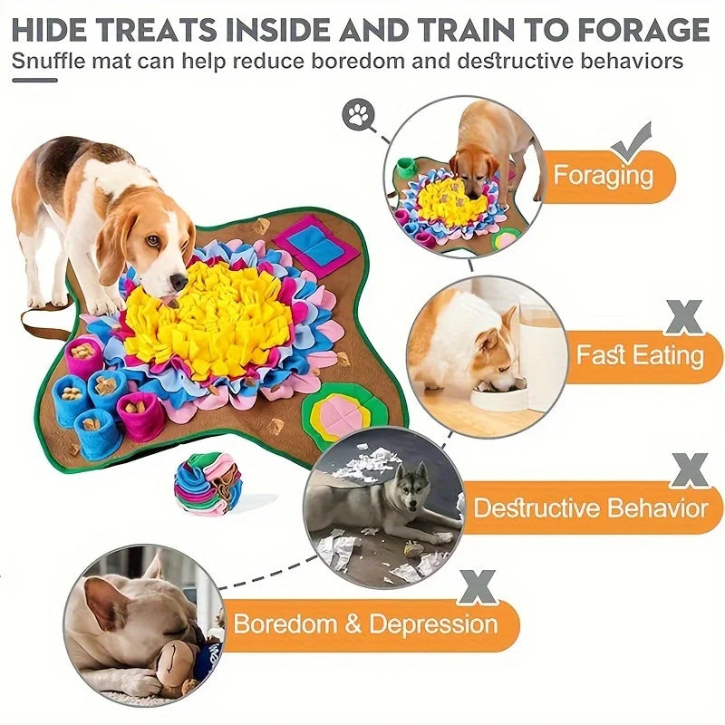 Stress relief scented dog training mat