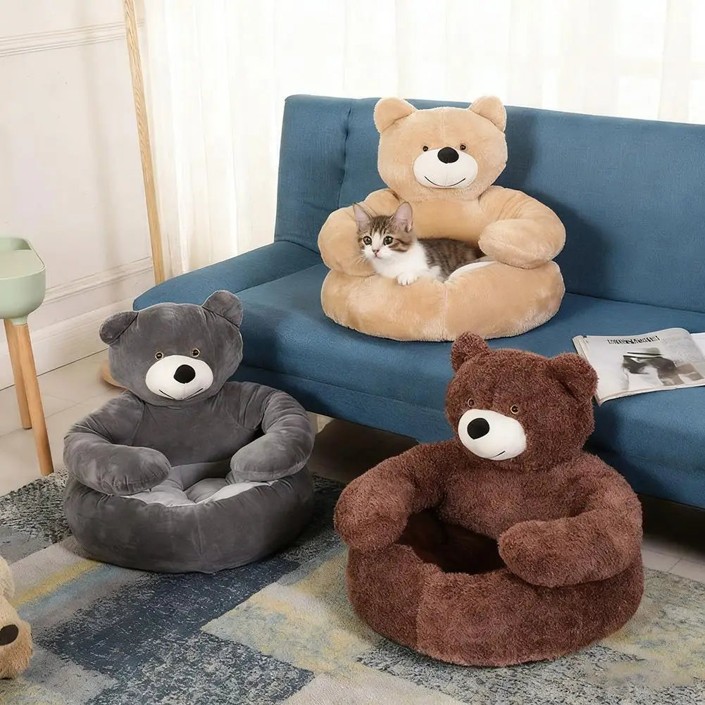 Cute Bear hug dog bed