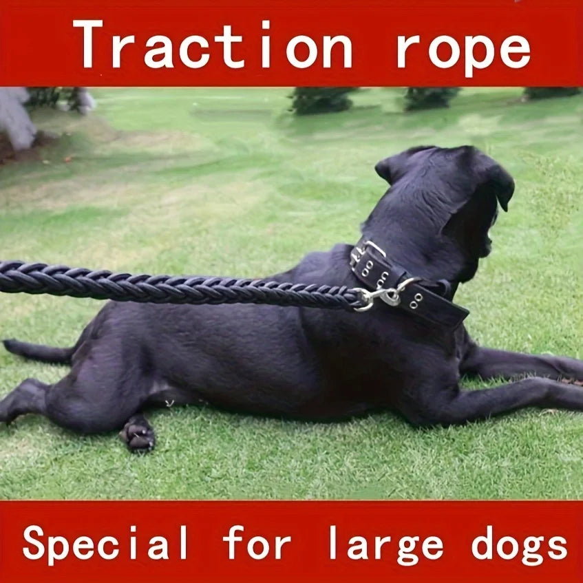 Rope dog leash for strong big dogs
