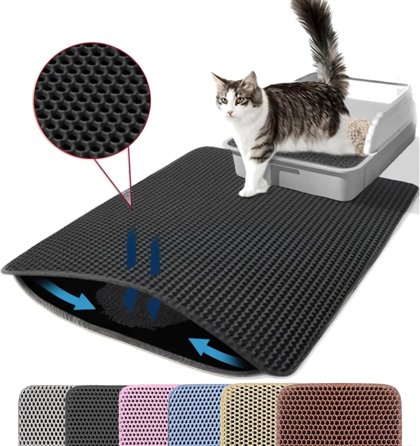 Invisible litter, litter mat