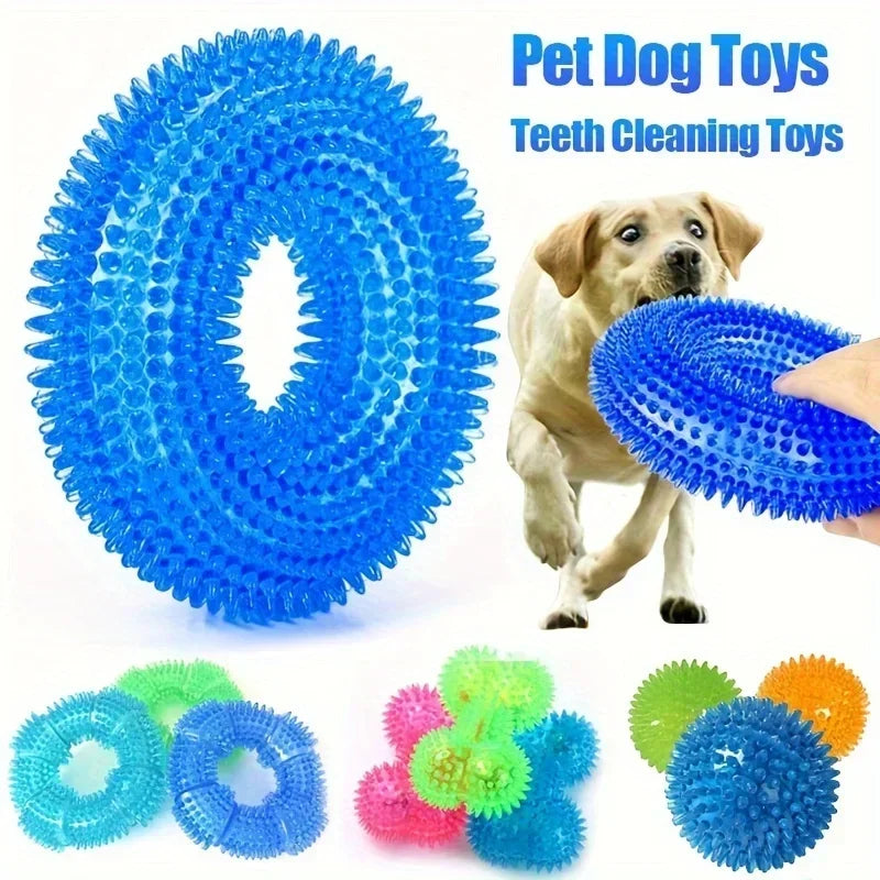 Tooth cleaning dog toy