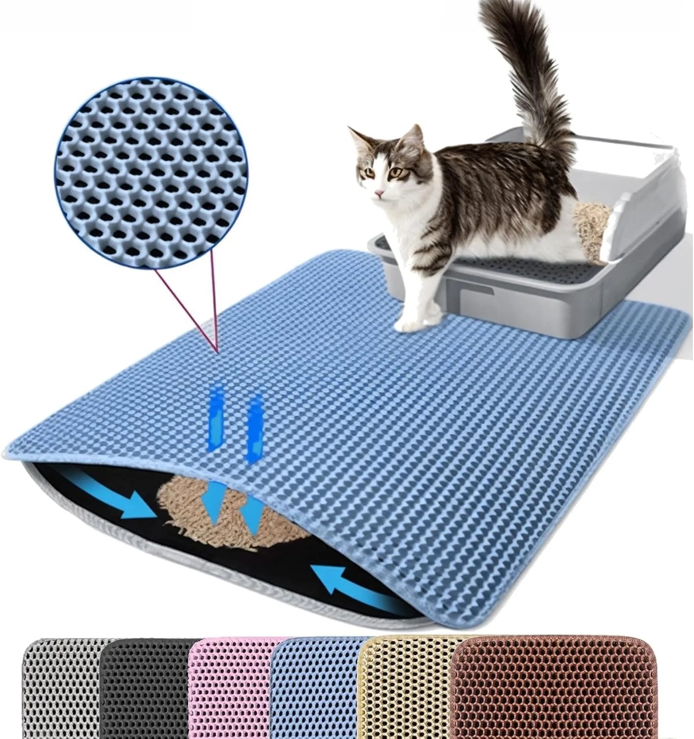 Invisible litter, litter mat