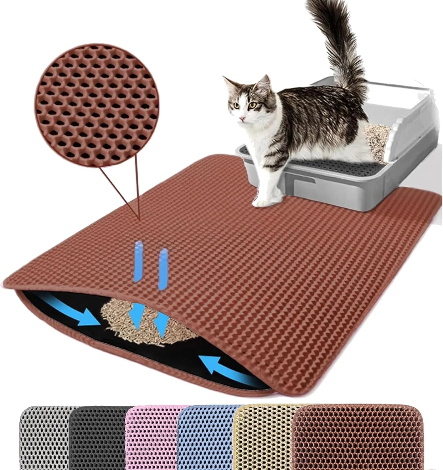 Invisible litter, litter mat