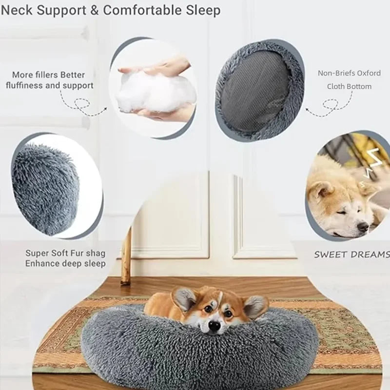 Cat/dog donut bed