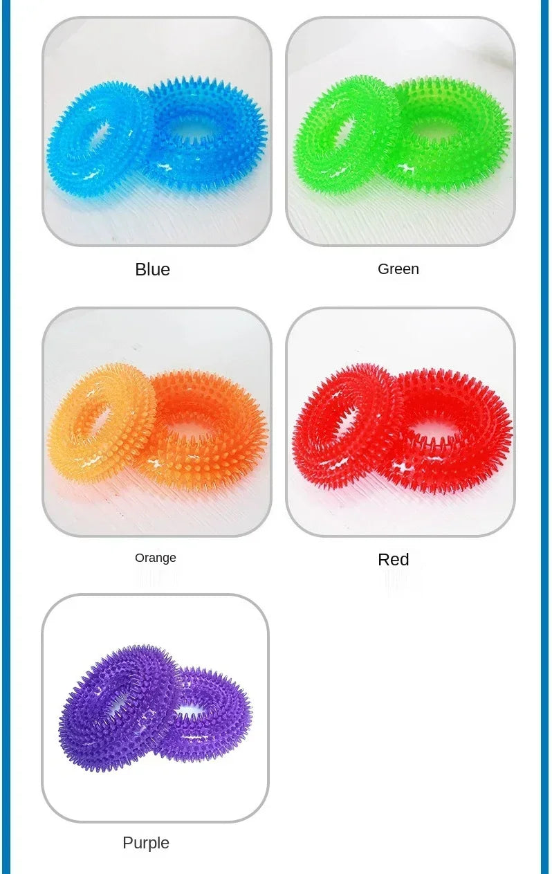Tooth cleaning dog toy