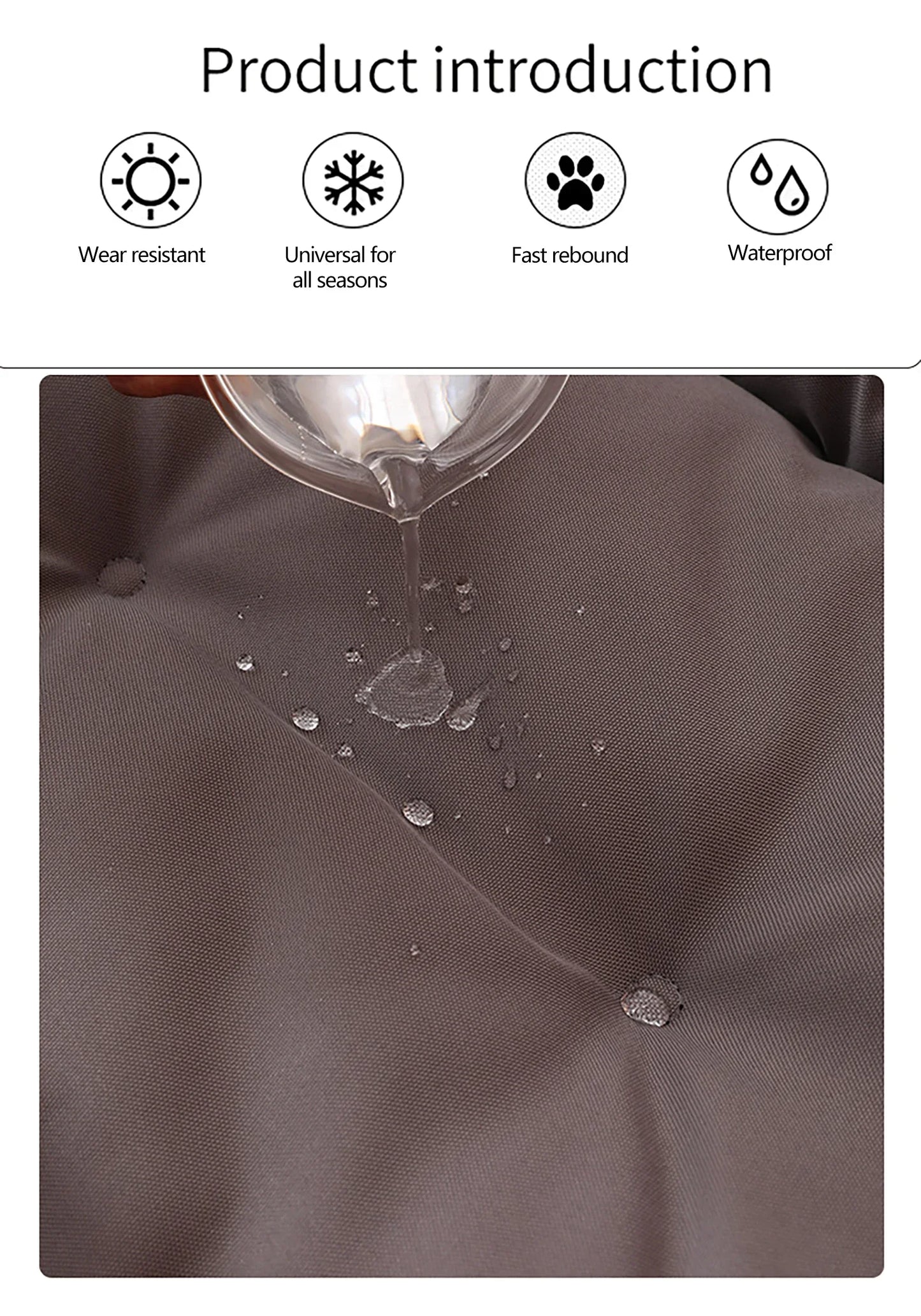 Waterproof comfy dog bed