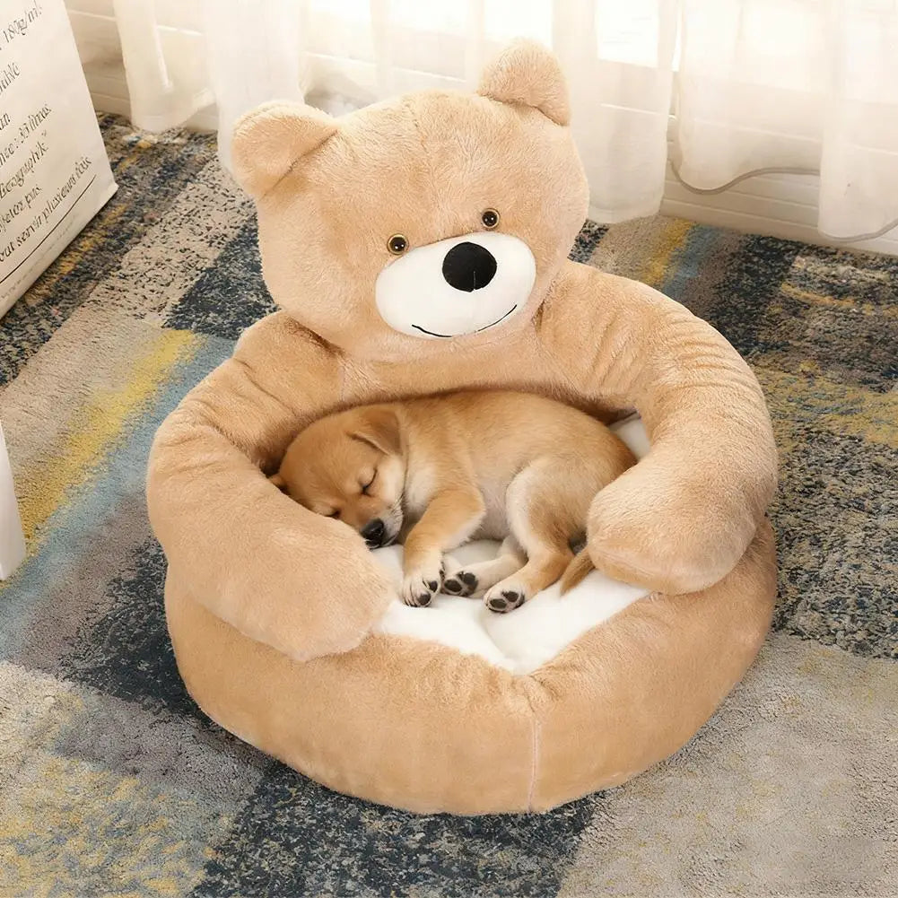 Cute Bear hug dog bed